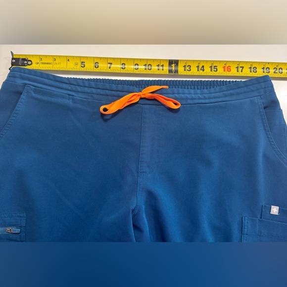 Figs Yola Wide Leg Scrub Pants Womens Size XXL Deep Reef Color Nurse Dental - Picture 8 of 11